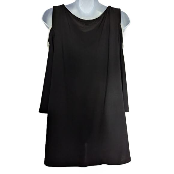 Vince Camuto Black Top with Strappy Flare Sleeves - Picture 6 of 13
